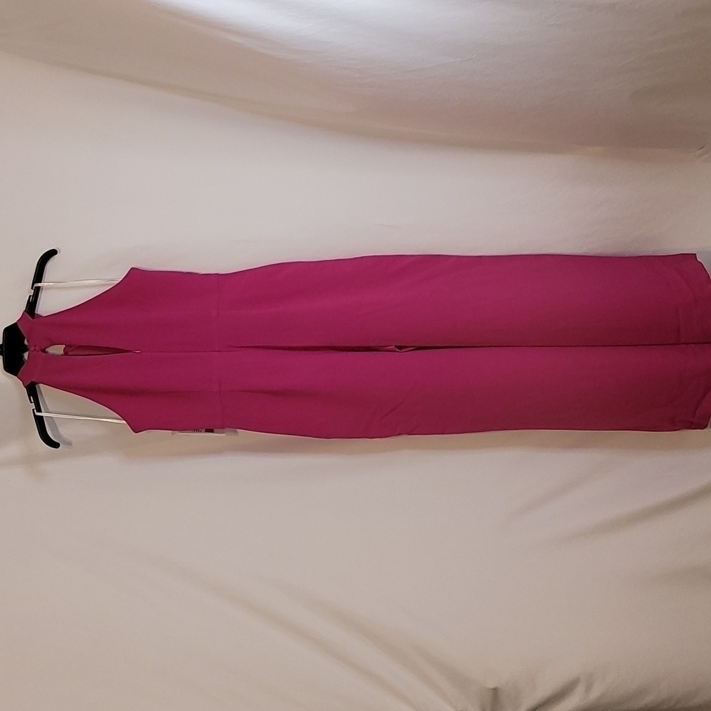 Julia Jordan Women's Fuachia Halter Neck jumpsuit - Picture 8 of 14